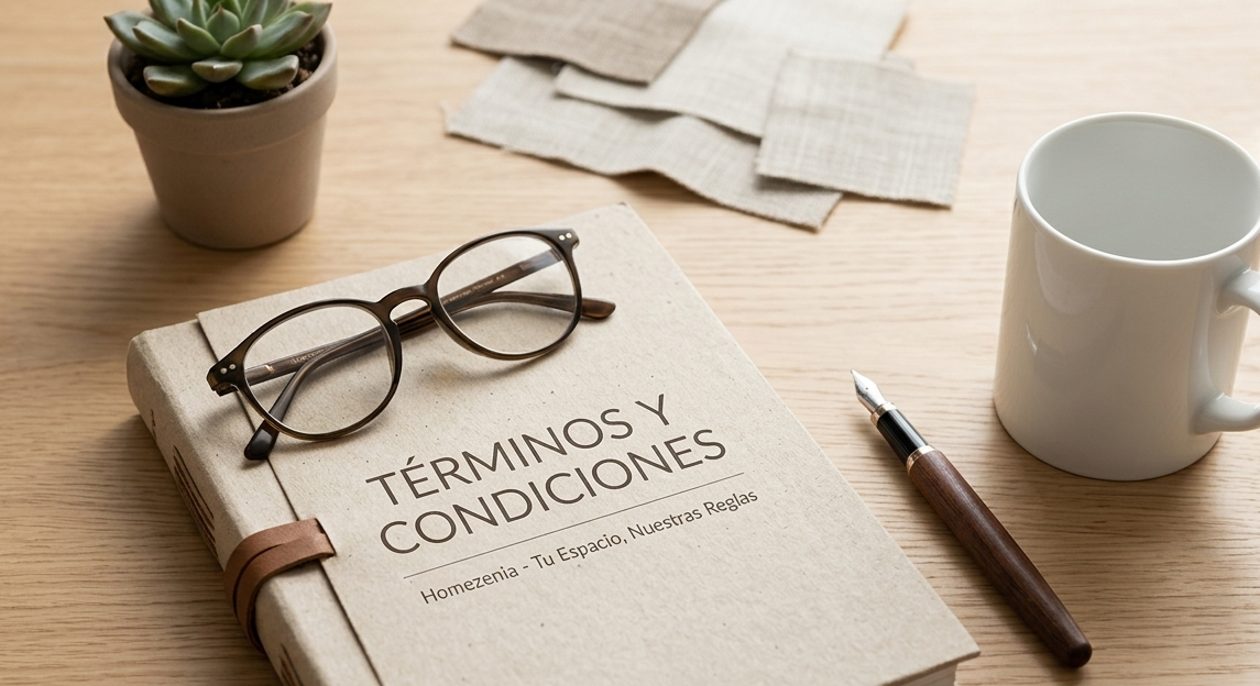 Elemento gráfico del logotipo decorativo de Homezenia.