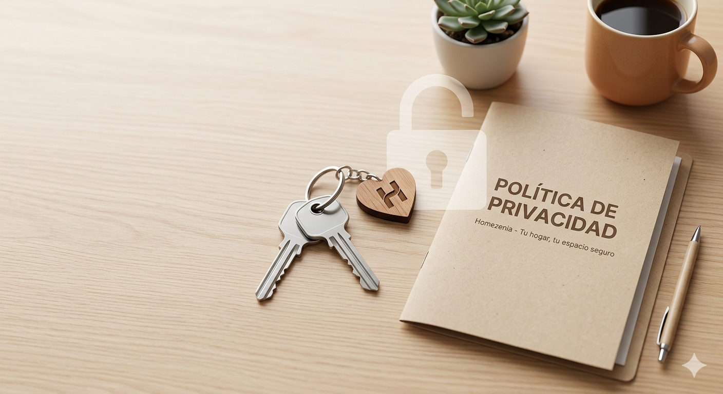 Elemento gráfico del logotipo decorativo de Homezenia.