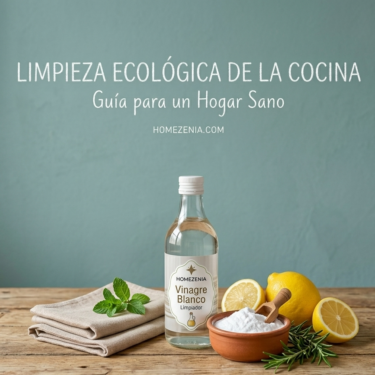 Ingredientes naturales para una limpieza ecológica de la cocina efectiva y sana.