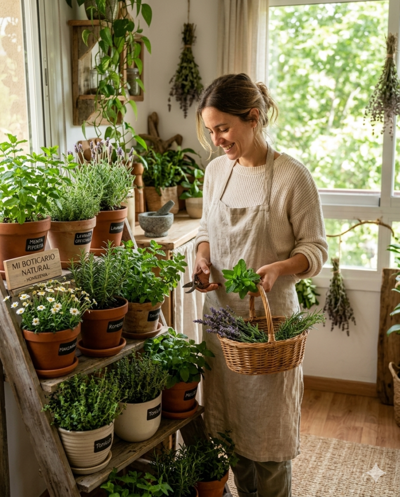 plantas Guía para crear un huerto urbano en espacios pequeños del hogar.
