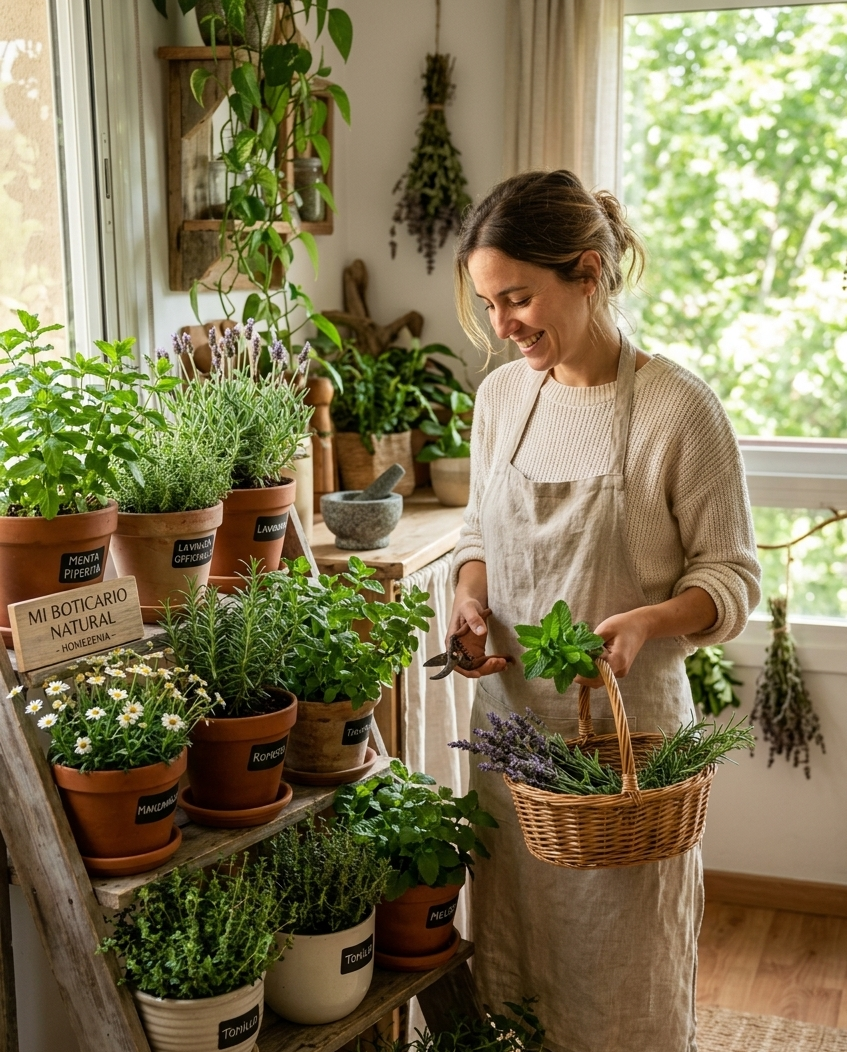 Guía para crear un huerto urbano en espacios pequeños del hogar.